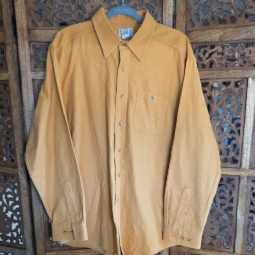 L.L. Bean Mustard Cotton Shirt